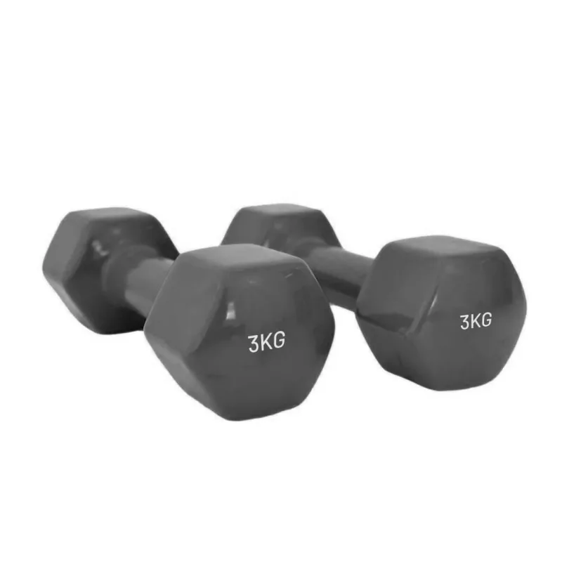 Par de Halteres Vinil Hexagonal 3kg Cada Wellness - WK094 WK094