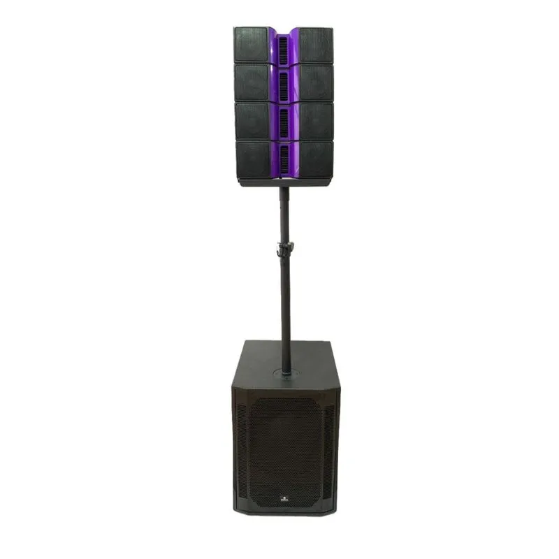 Caixa de Som Sistema de Torre Ativo Waldman line Up one 15/ 8x4 Amplificada