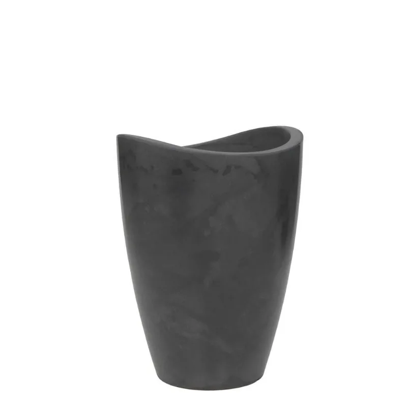 Vaso Copacabana Alto 40 X 54 Cm Cor 18 - Antique Preto