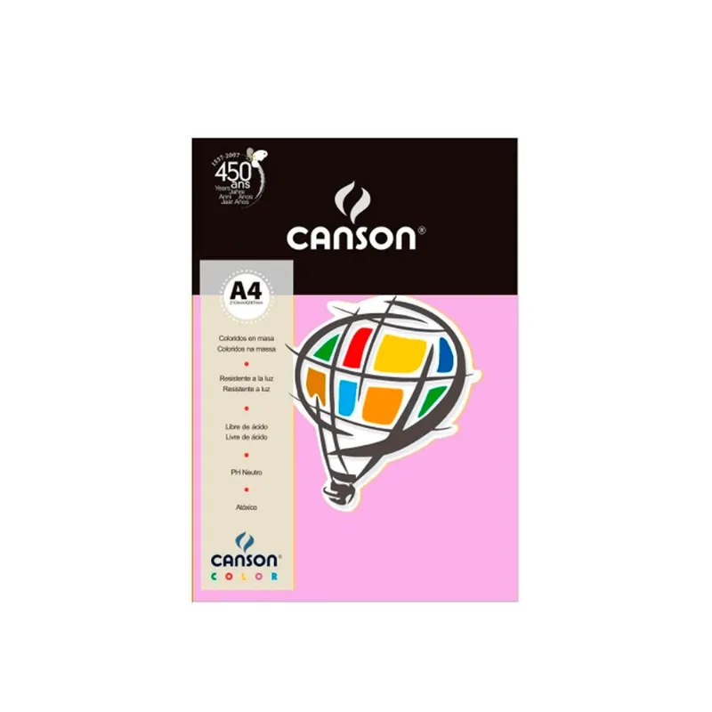 PAPEL COLOR 180GR A4 21X30 LILAS R.66661197