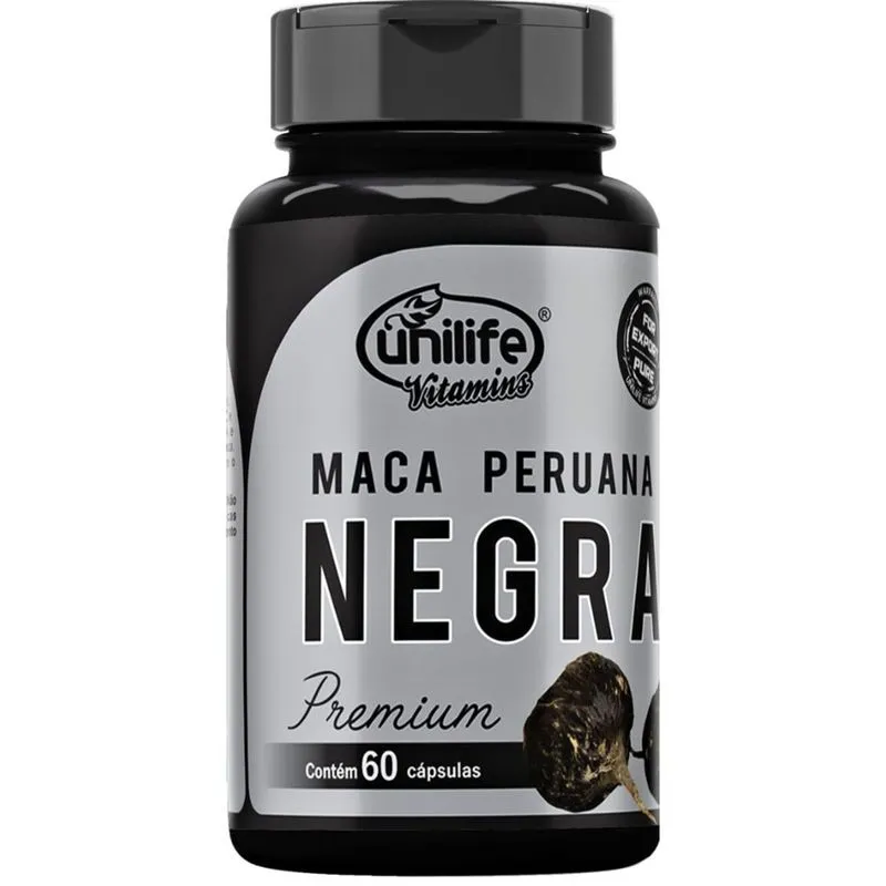 Maca Peruana Negra Premium 450mg 60 caps