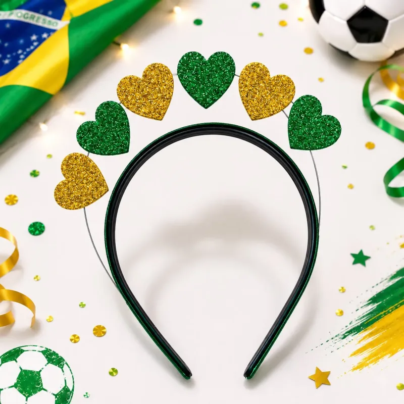 KIT C/2 TIARAS CORAÇÃO COPA