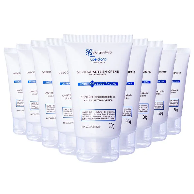 Kit Uso Diário - Desodorante em Creme 50g 9 Unidades