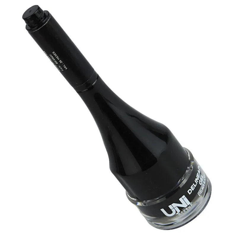 Delineador Em Gel Preto Uni Makeup Matte Com Aplicador