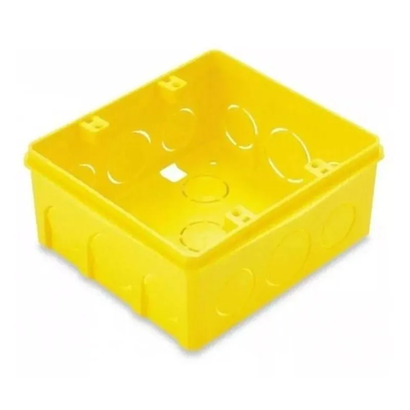 Kit De 10 Caixas De Luz Amarela 4 X 4 Fortlev 2239