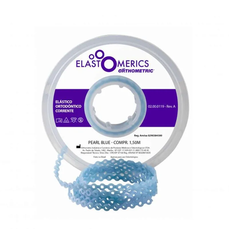 Elástico Corrente Médio - 1,5m - Pearl Blue