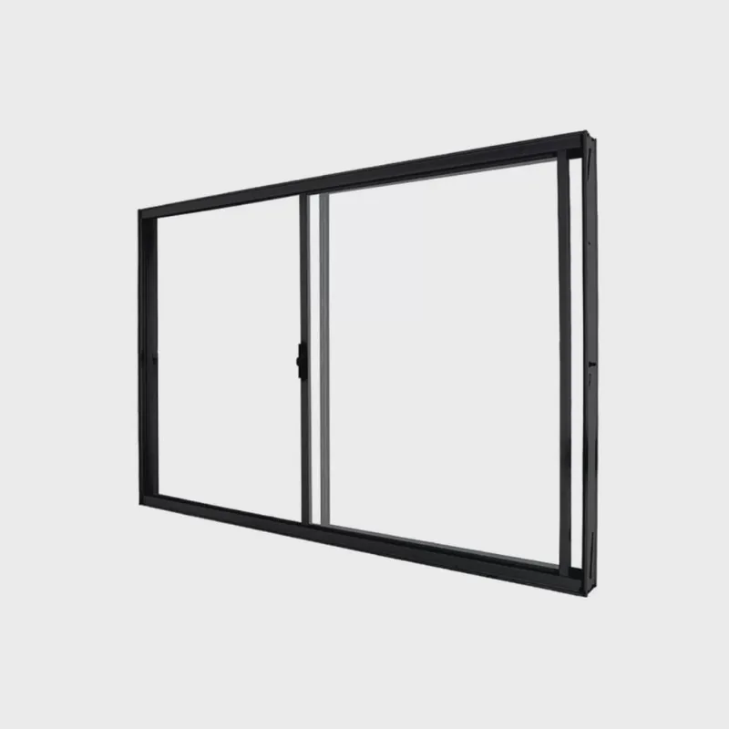 Janela de Alumínio de Correr 100x120cm 2 Folhas Vidro Liso c. R. V