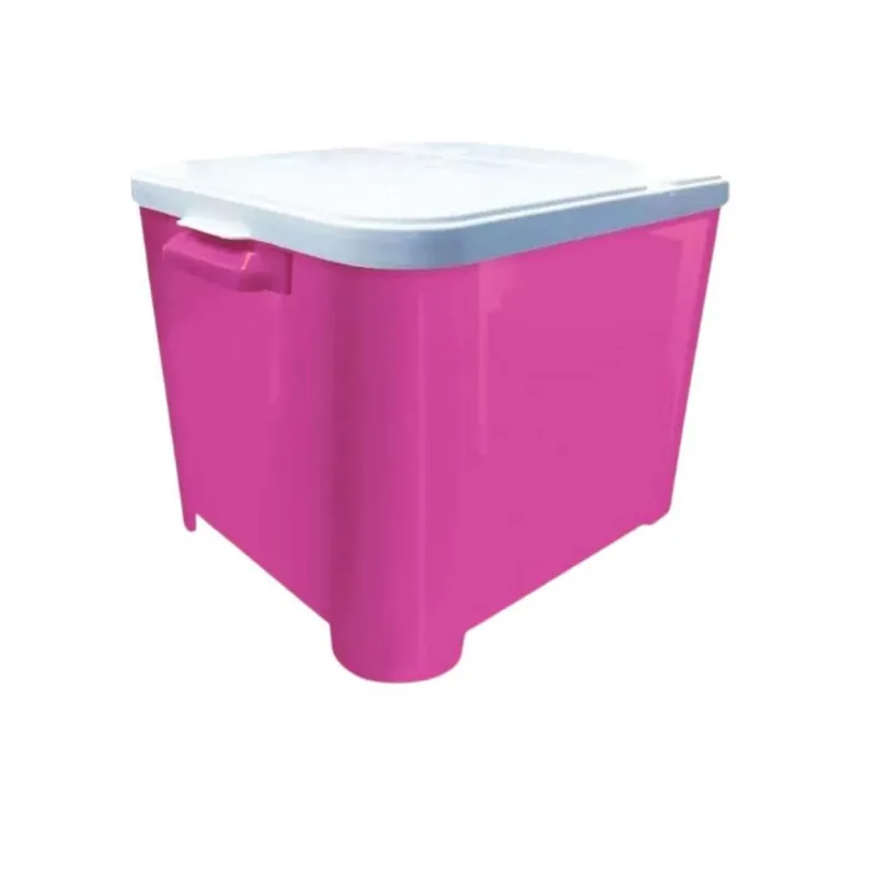 Container Para Racao 15 Kg - Furacaopet - Rosa - Liso