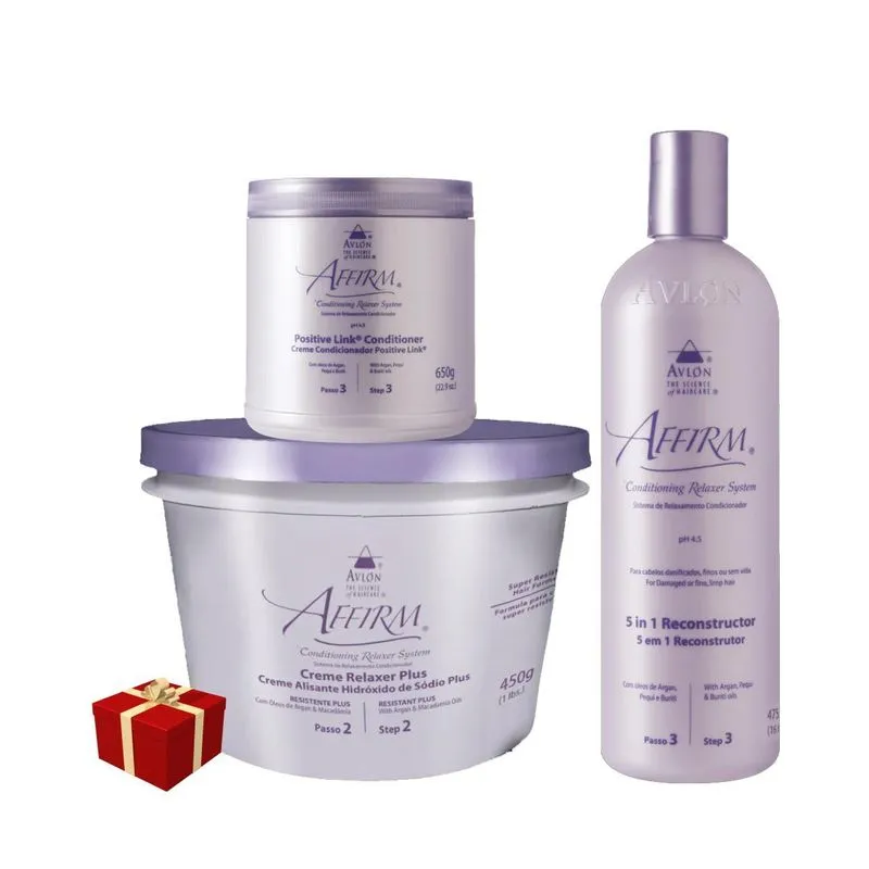 Avlon Affirm Sódio Resistente 450g +positive Link+5in1 475ml
