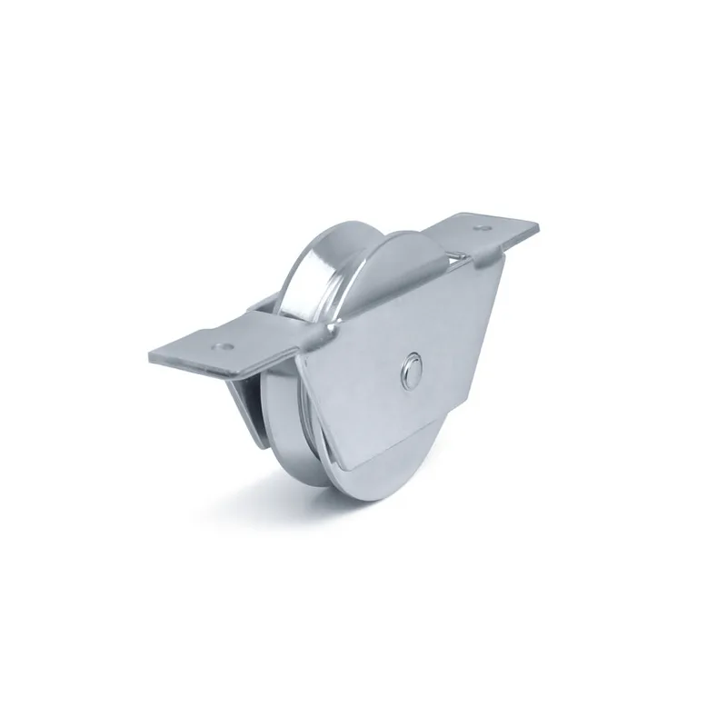 Roldana 1.1/2" Perfil V Com Suporte Aberto E Rolamento 01.42.00 - Jocec Jocec