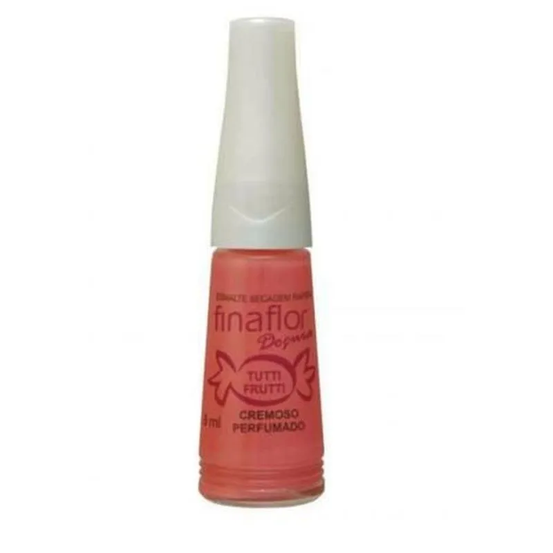 Esmalte Fina Flor Docura Cremoso Perfumado Tutti Frutti 8ml