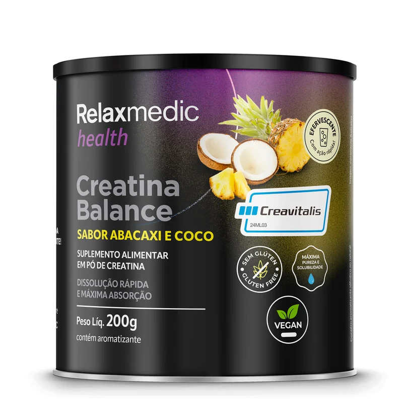 Creatina Balance - Sabor Abacaxi & Coco 200g Única