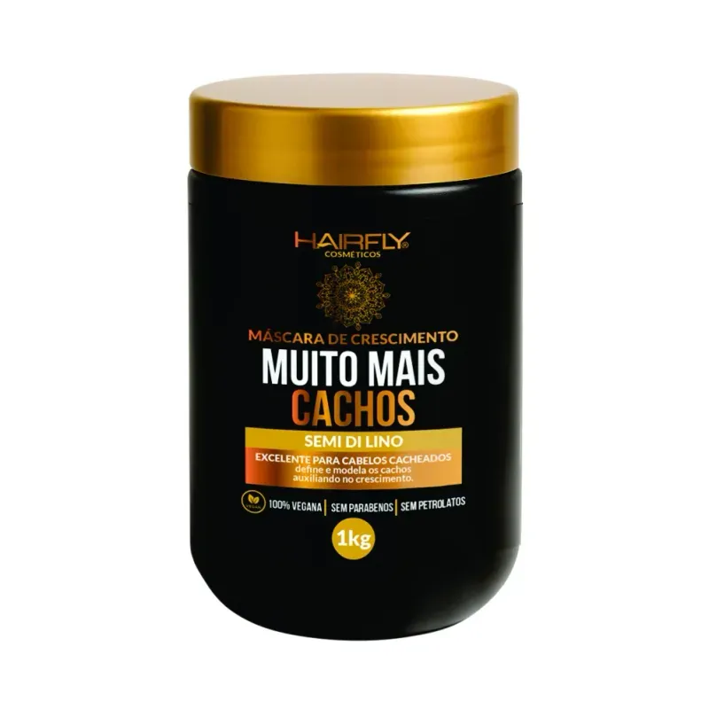 Máscara Hair Fly Muito Mais Cachos Semi di Lino 1kg