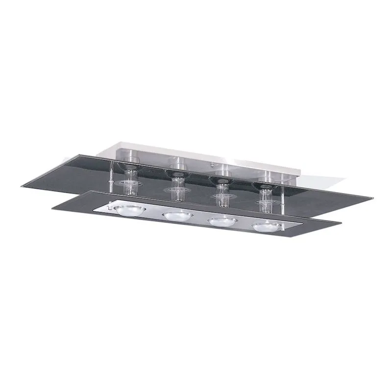 PLAFON 122M 4L E27 RETANG 60X22CM ESPELHADO