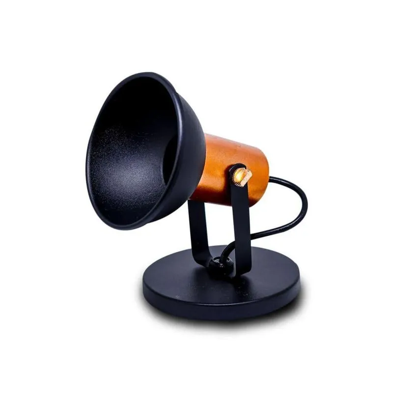 Spot Luminaria Preto Com Cobre 1 Lampada 1013-1-pt-cobre