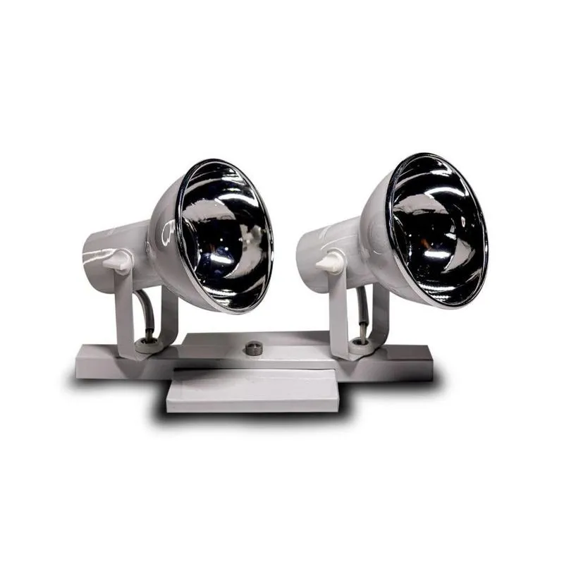 Spot Luminaria Trilho Branco Refletor 2 Lampadas T1037
