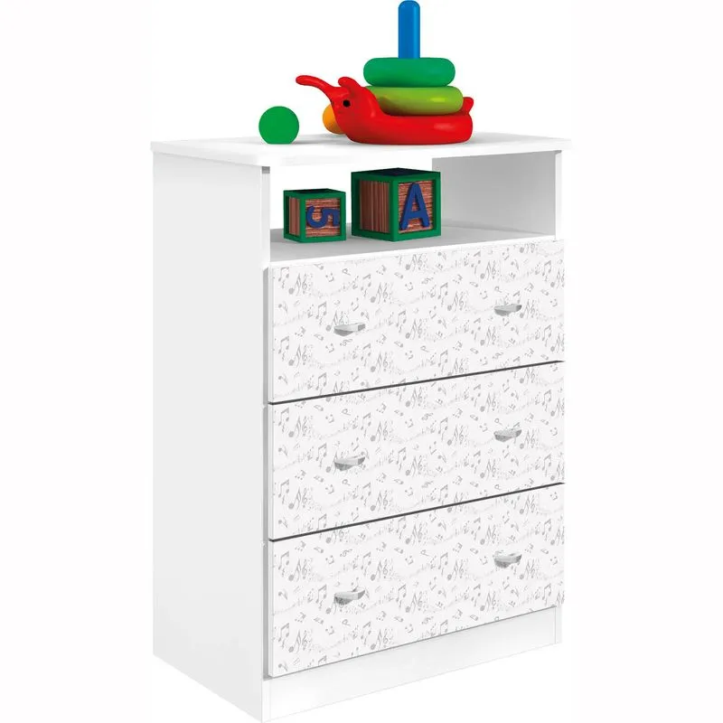 Cômoda Zanzini Emoção Branco