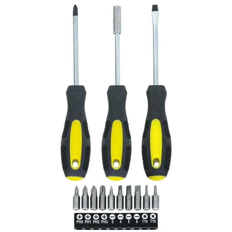 Kit Chave Ferramenta Liba 4 Peças Fenda Philips E Mult Bit