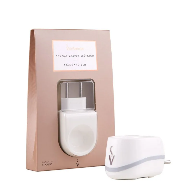 Difusor Aromatizador Elétrico Bivolt Standard LED Via Aroma