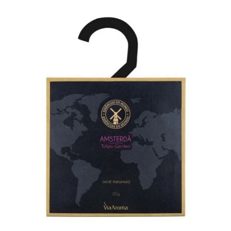 Sachê Perfumado Mundo Amsterdã 20g Via Aroma