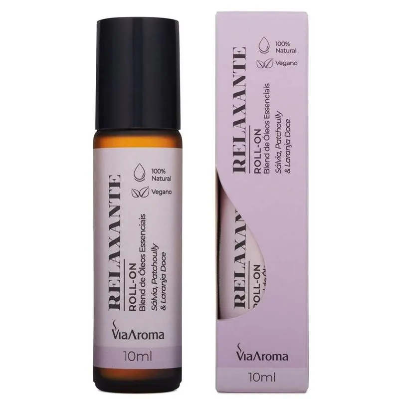 Blend De Oleos Essenciais Roll-on Relaxante 10ml - Via Aroma