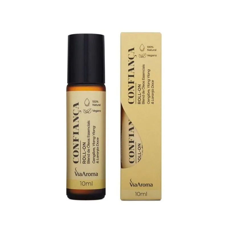 Roll-On Blend Óleos Essenciais Via Aroma Confiança 10ml