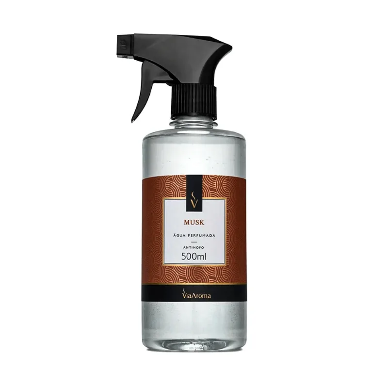 Agua Perfumada Musk Para Roupas E Tecidos 500ml Via Aroma