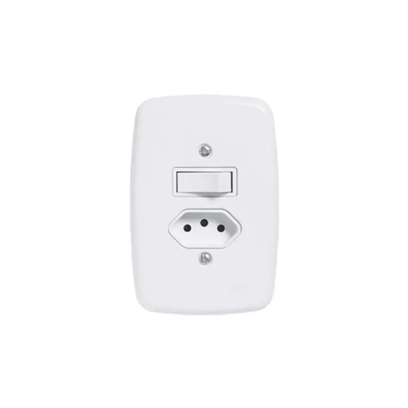 Interruptor Br 1 Simp+Tom 2P+T C/Pl 20A 250V 3216 C/12Pcs
