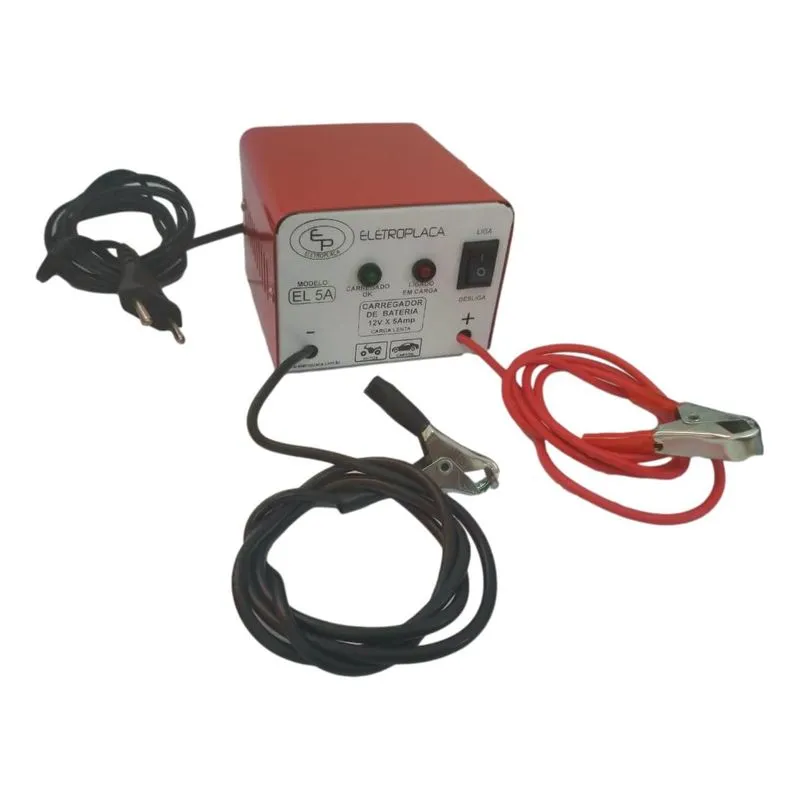 Carregador De Bateria Automotiva Universal Bivolt 12v 5a 60w