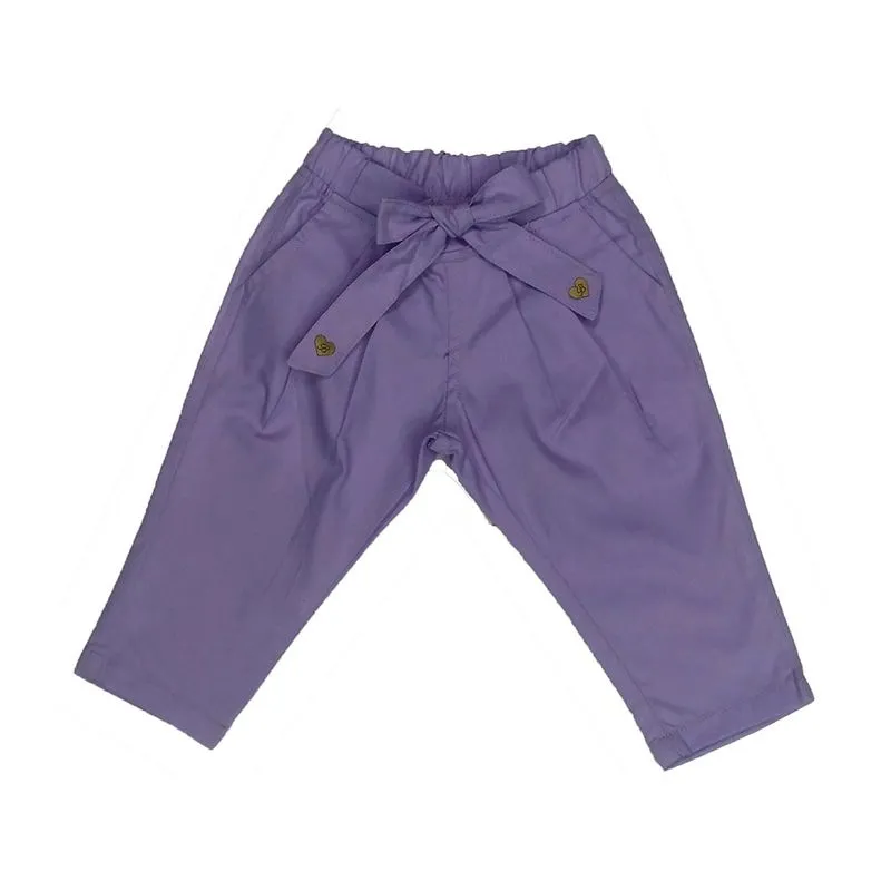 Calça Lilás Feminina Bebê Infantil