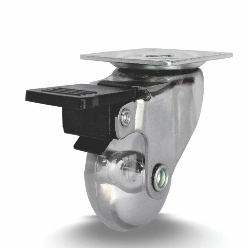 Rodízio Gel Colson Base Giratória 35mm com Freio Capacidade 30 Kg