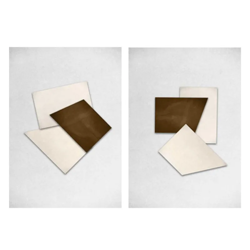 Quadros Decorativos em Canvas Abstrato 6 madeira Escura