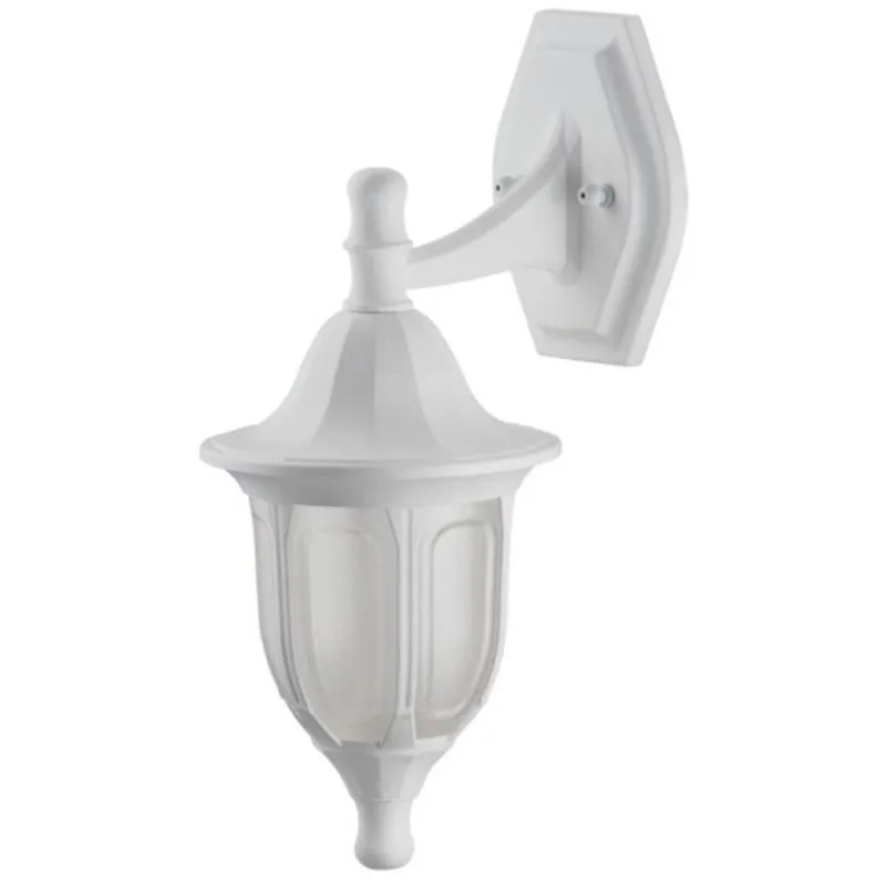 Arandela Branca de Parede Lente Cristal Bivolt Luminária E27 Clássica Estilo Vitoriano