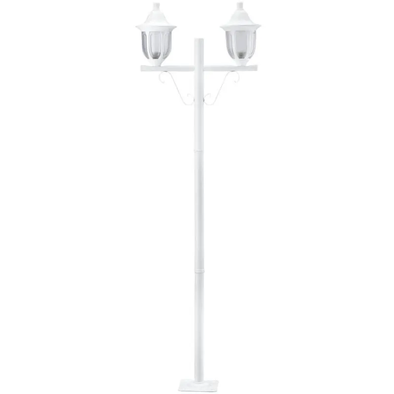 Poste para Jardim Modena 1,60m Lente Fosca 2 Lâmpadas E27 Bivolt Luminária Externa Dital