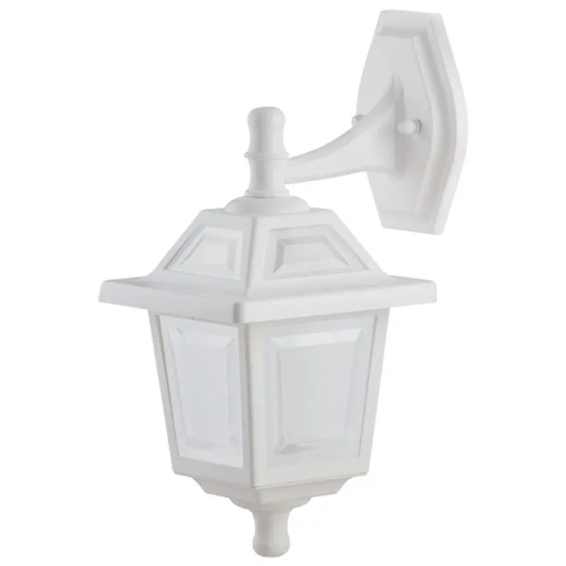 Arandela 22x39cm Luminária De Parede Branca Lente Fosca Lâmpada E27 Ravena Dital
