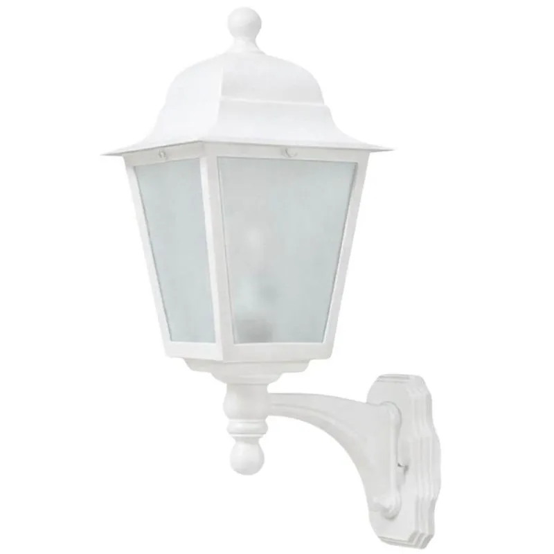 Arandela com Lente Fosca para Parede Branco Termoplástico Lâmpada E27 Dital