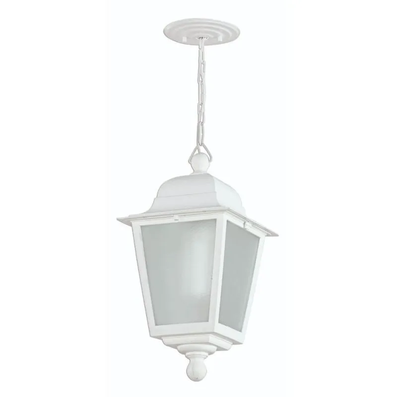 Luminária Pendente Lente Fosca Branco Termoplástico Lâmpada E27 Dital