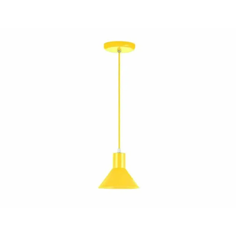 Pendente Alumínio Collor E27 DITAL PENDENTE ALUMINIO 17CM COLLOR DITAL AMARELO
