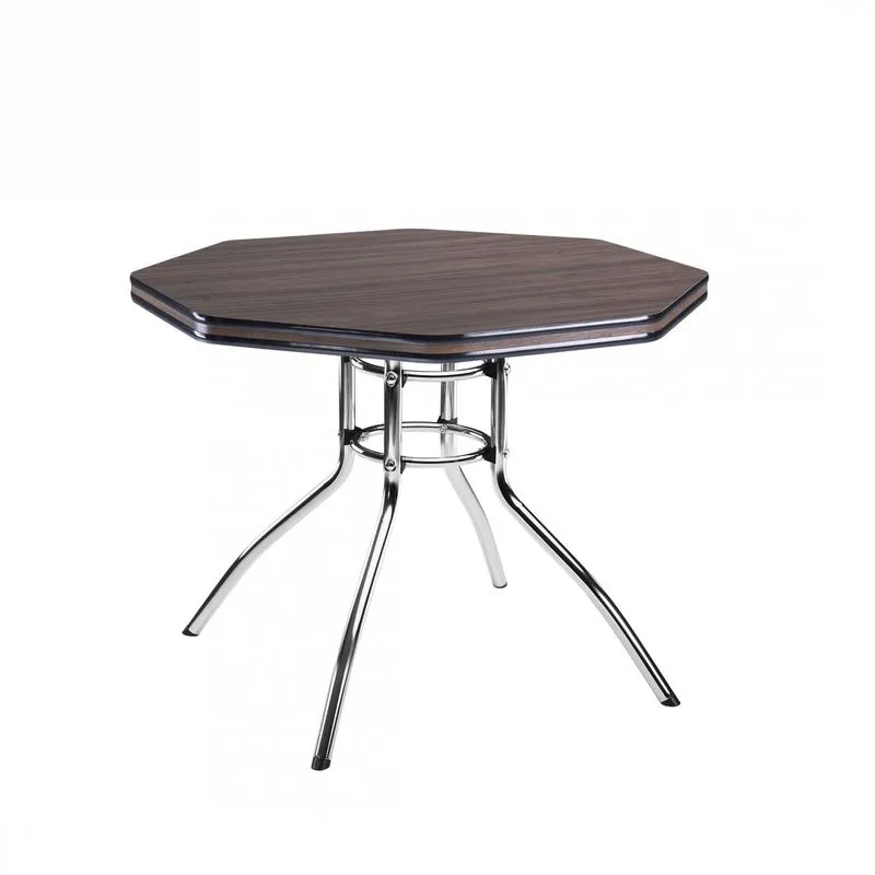 Mesa Oitava Tampo em MDP ME-312 Móveis Brastubo Ameixa Negra/Preto