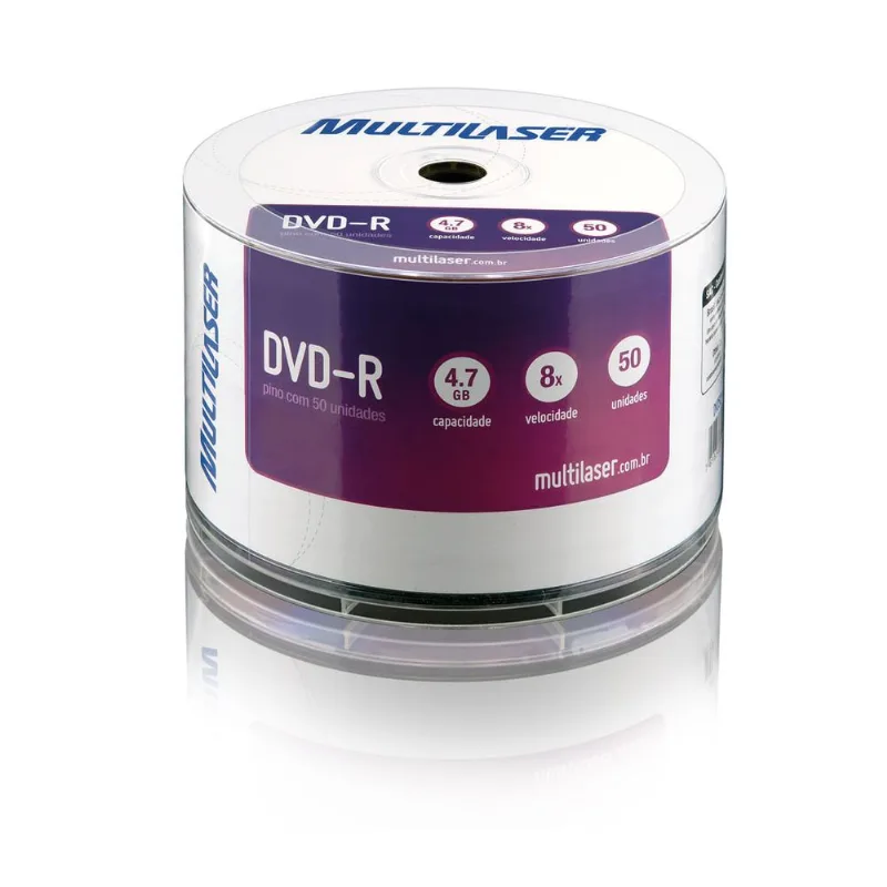 MIDIA DVD-R VEL, 08X - 50 UN, SHRINK - DV050 DV050
