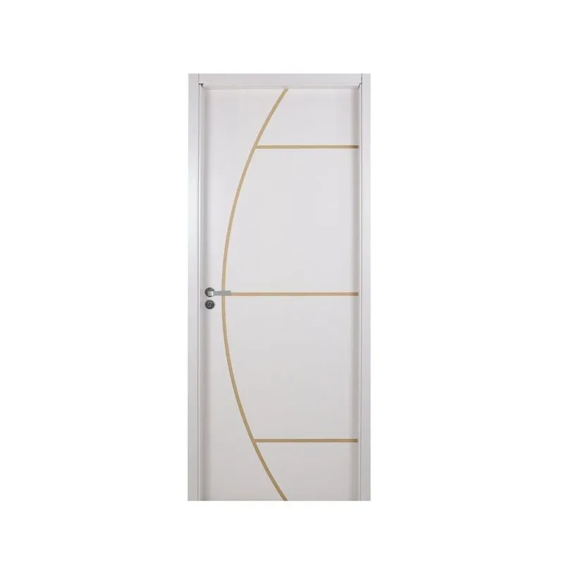 Kit Porta De Madeira Decorada 215x74cm Com Batente De Mdf Ultra 10cm Gaúcha Mgm Branco