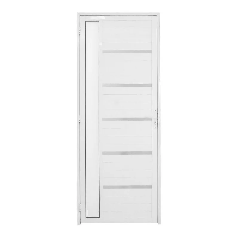 Porta Lambril Solara Com Visor 1.00 X 2.10 Branca Lado Esquerdo - Hale