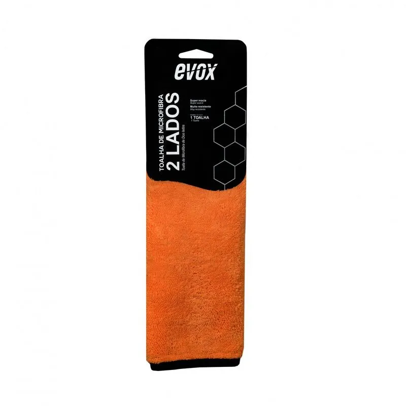 Toalha De Microfibra 2 Lados 600gsm 40x40cm Evox