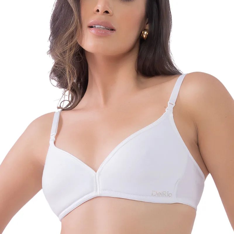 Soutien Em Cotton Com Alças Removíveis Nas Costas Branco