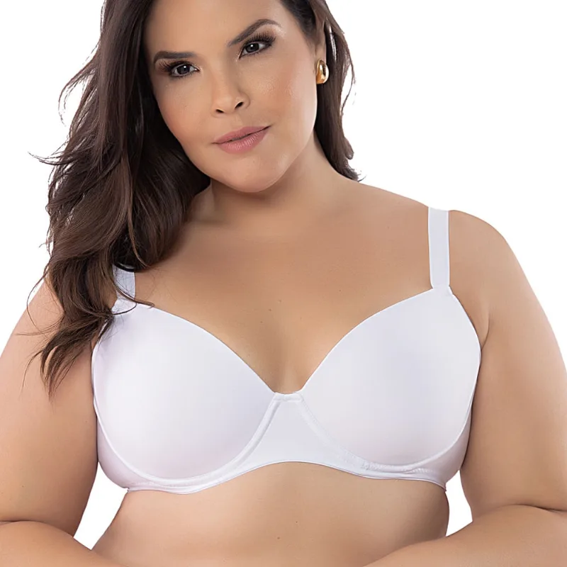 Soutien Microfibra Com Bojo Com Aro E Com Base Branco