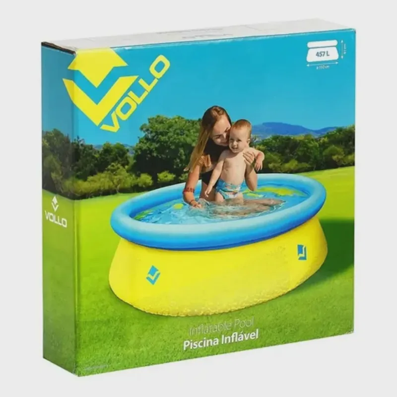Piscina Inflável Infantil 457 Litros Vollo 150x41cm Vv17790