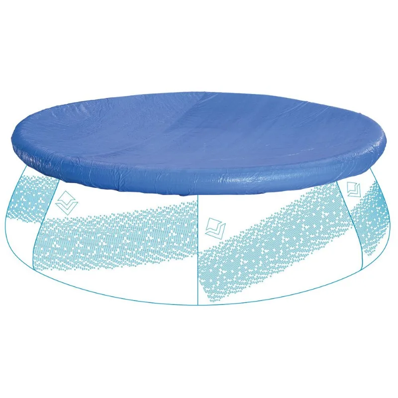 Capa Para Piscina Com Borda Inflável Piscinas Até 330cm