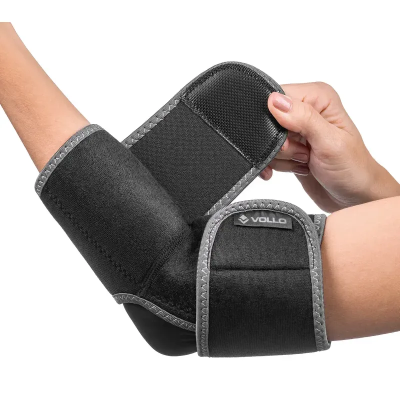 Cotoveleira Compressão Ajustável em Neoprene Cotovelo Esquerdo/Direito Vollo Cotoveleira Compressão Ajustável Cotovelo Esquerdo/Direito Vollo
