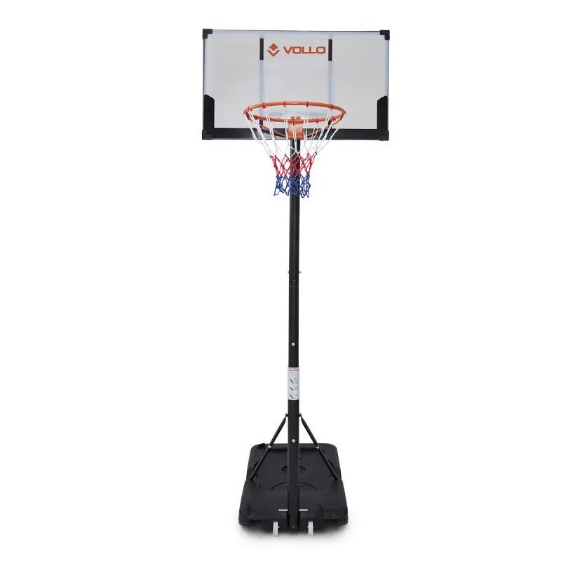 Tabela de Basquete Portátil Altura Ajustável até 3,05m Aro 45cm Vollo Tabela de Basquete Portátil Ajustável até 3m Aro 45cm Vollo