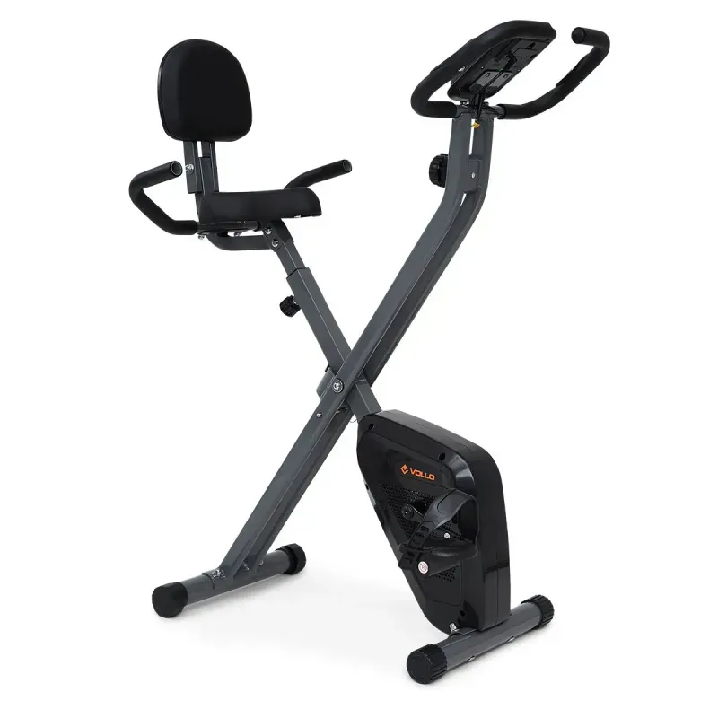 Bicicleta Ergométrica Vertical Magnética Dobrável X-Bike com Encosto Vollo Bicicleta Ergométrica Magnética Dobrável X-Bike com Encosto Vollo